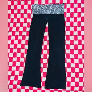 Vintage Y2K 2000s Victoria’s Secret Cheetah Roll Down Waist Band Yoga Pant